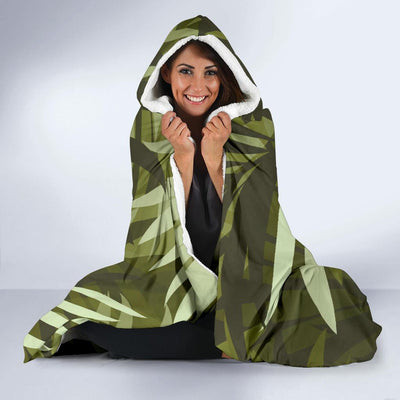 Palm Leaves Pattern Print Design PL05 Hooded Blanket-JORJUNE.COM