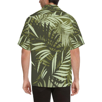 Palm Leaves Pattern Print Design PL05 Men Hawaiian Shirt-JorJune