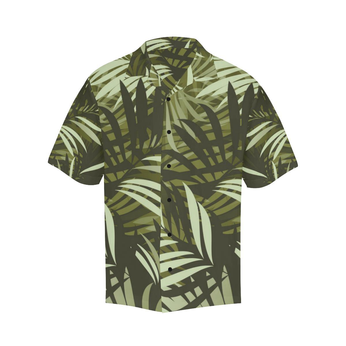 Palm Leaves Pattern Print Design PL05 Men Hawaiian Shirt-JorJune