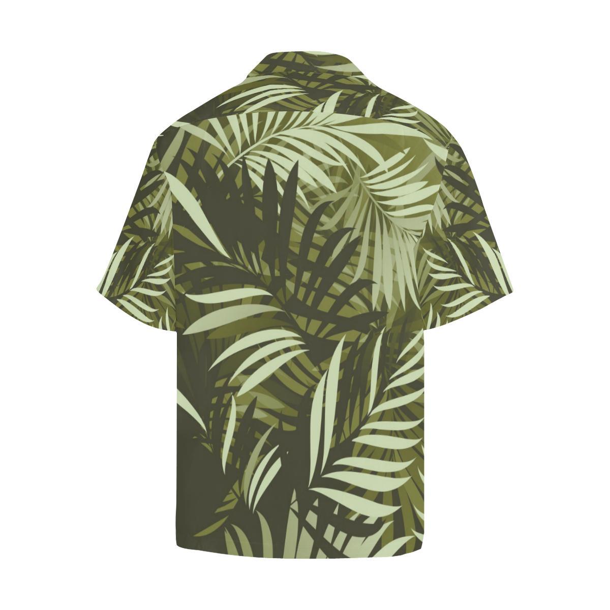 Palm Leaves Pattern Print Design PL05 Men Hawaiian Shirt-JorJune