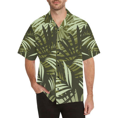 Palm Leaves Pattern Print Design PL05 Men Hawaiian Shirt-JorJune