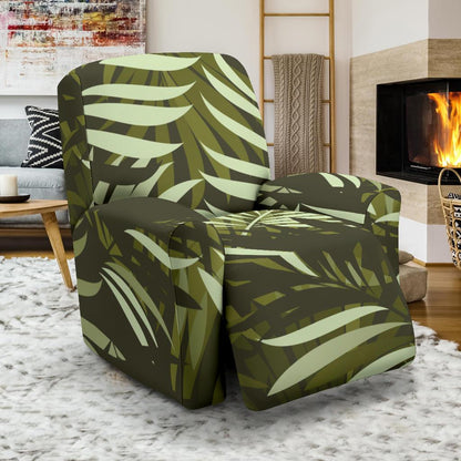 Palm Leaves Pattern Print Design PL05 Recliner Slipcover-JORJUNE.COM