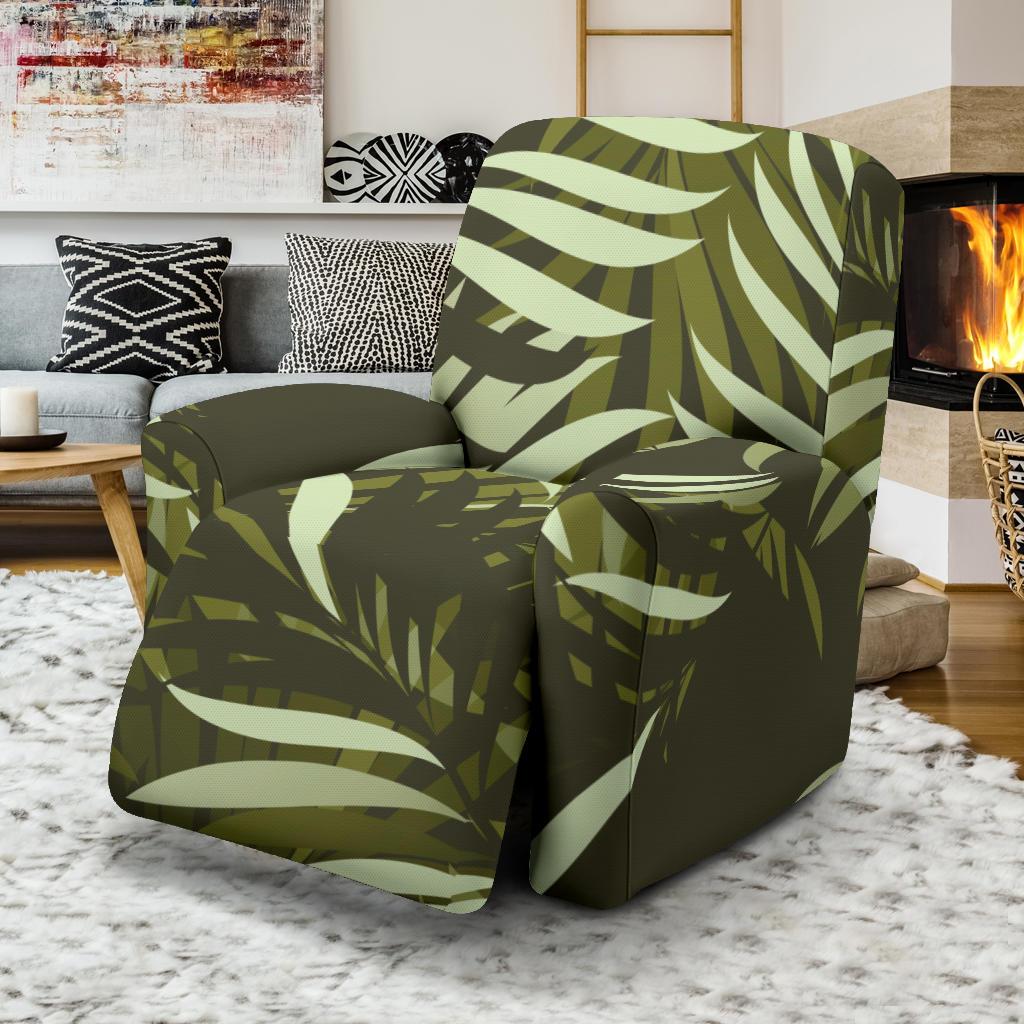Palm Leaves Pattern Print Design PL05 Recliner Slipcover-JORJUNE.COM