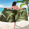 Palm Leaves Pattern Print Design PL05 Sarong Pareo Wrap-JORJUNE.COM