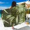 Palm Leaves Pattern Print Design PL05 Sarong Pareo Wrap-JORJUNE.COM