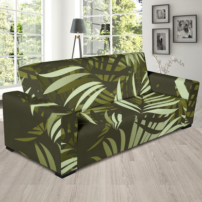 Palm Leaves Pattern Print Design PL05 Sofa Slipcover-JORJUNE.COM