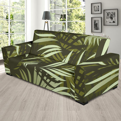 Palm Leaves Pattern Print Design PL05 Sofa Slipcover-JORJUNE.COM