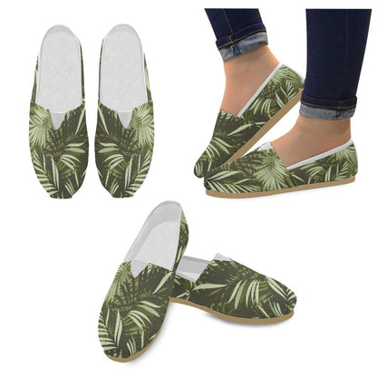 Palm Leaves Pattern Print Design PL05 Women Casual Shoes-JorJune.com