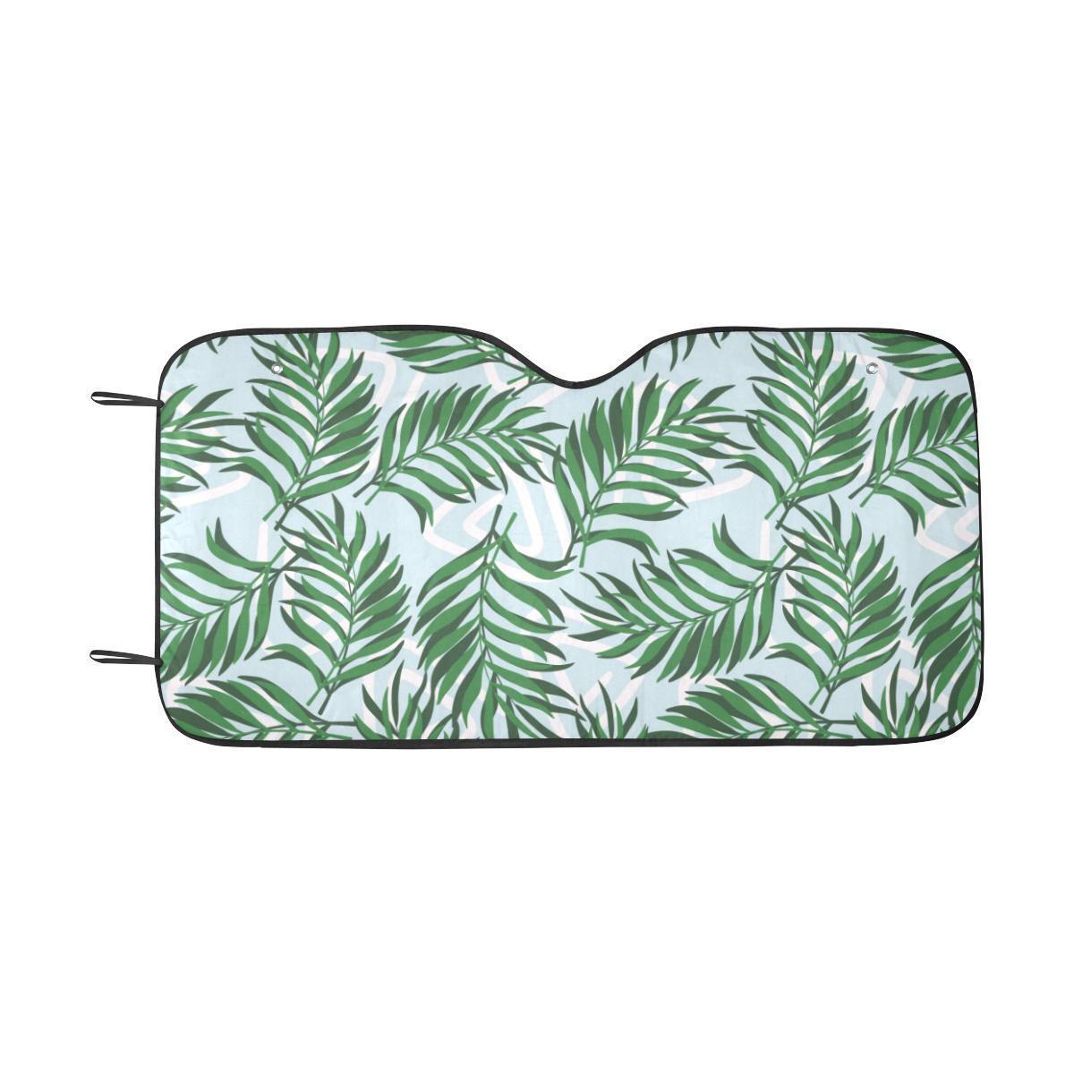 Palm Leaves Pattern Print Design PL06 Car Sun Shade-JorJune