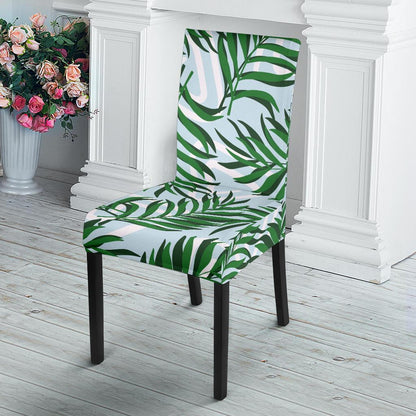 Palm Leaves Pattern Print Design PL06 Dining Chair Slipcover-JORJUNE.COM