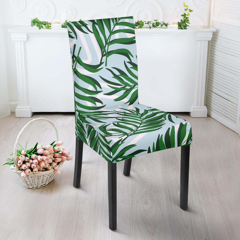 Palm Leaves Pattern Print Design PL06 Dining Chair Slipcover-JORJUNE.COM