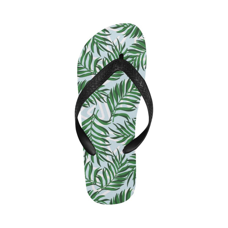 Palm Leaves Pattern Print Design PL06 Flip Flops-JorJune