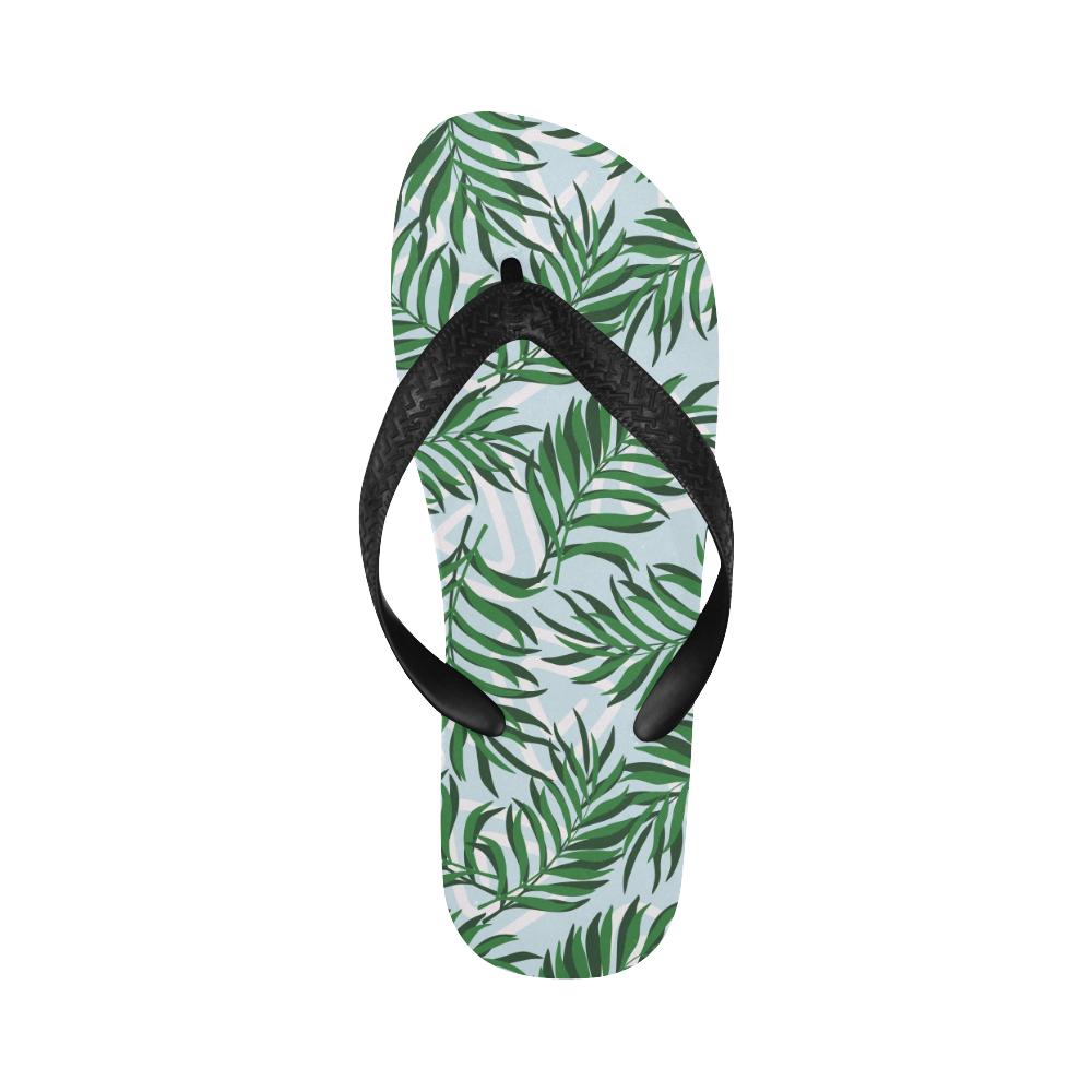 Palm Leaves Pattern Print Design PL06 Flip Flops-JorJune