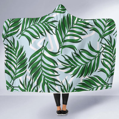 Palm Leaves Pattern Print Design PL06 Hooded Blanket-JORJUNE.COM