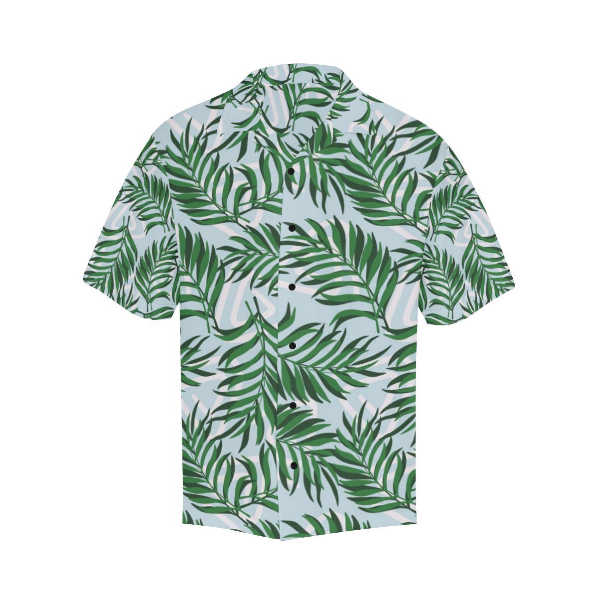 Palm Leaves Pattern Print Design PL06 Men Hawaiian Shirt-JorJune