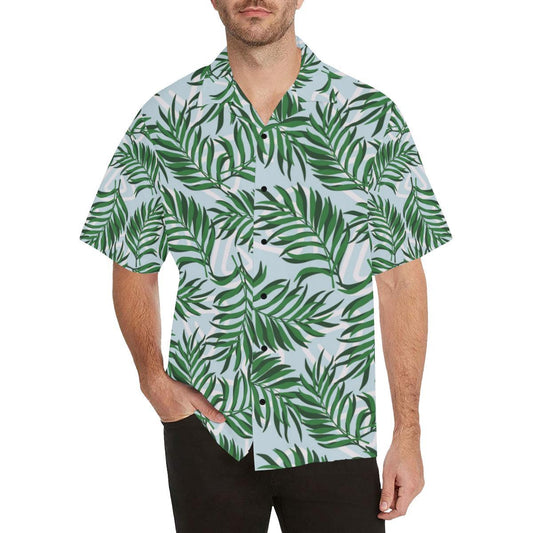 Palm Leaves Pattern Print Design PL06 Men Hawaiian Shirt-JorJune