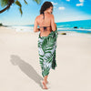 Palm Leaves Pattern Print Design PL06 Sarong Pareo Wrap-JORJUNE.COM