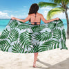 Palm Leaves Pattern Print Design PL06 Sarong Pareo Wrap-JORJUNE.COM