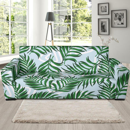 Palm Leaves Pattern Print Design PL06 Sofa Slipcover-JORJUNE.COM