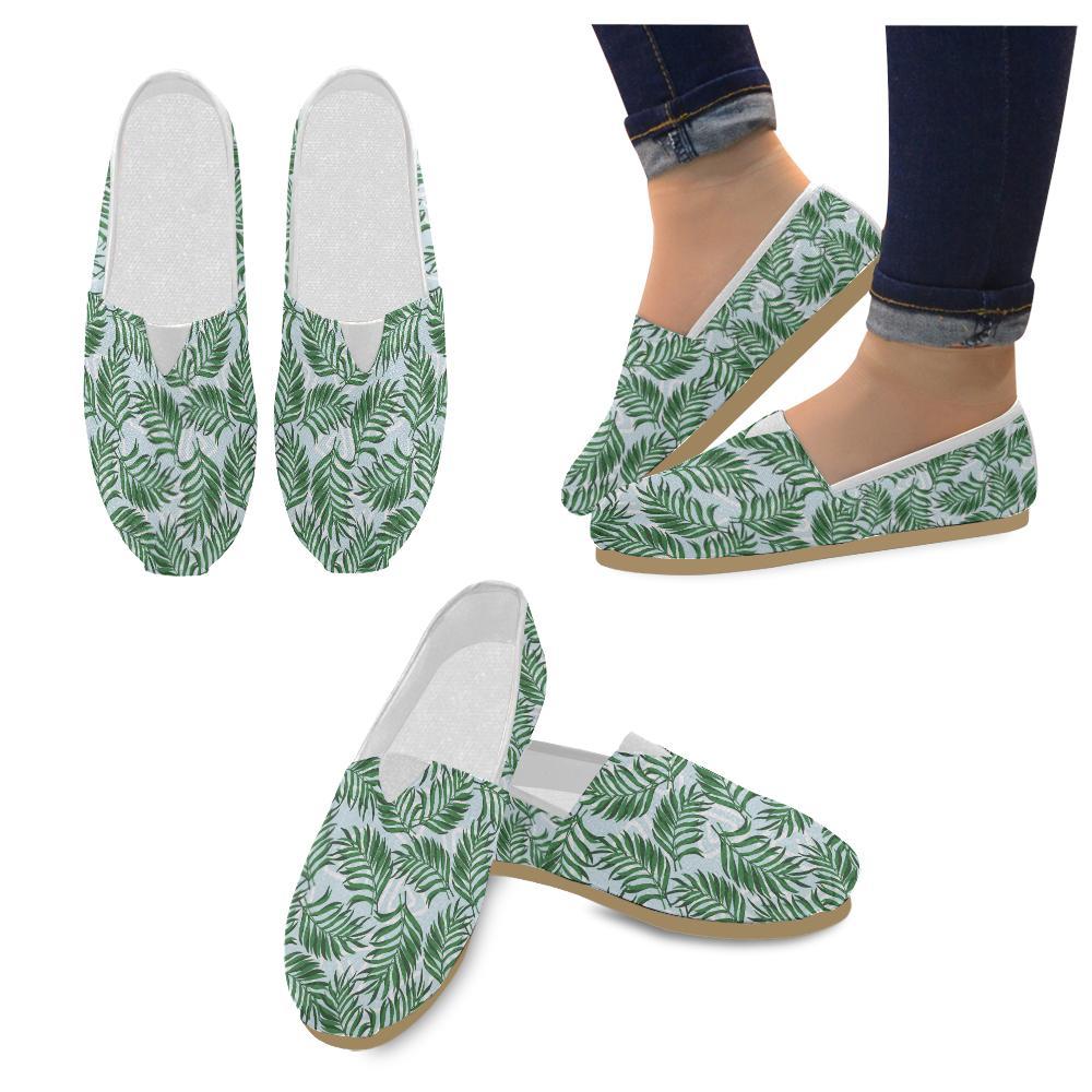 Palm Leaves Pattern Print Design PL06 Women Casual Shoes-JorJune.com