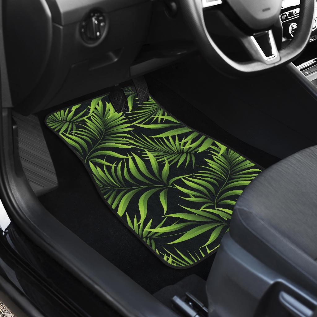 Palm Leaves Pattern Print Design PL07 Car Floor Mats-JORJUNE.COM