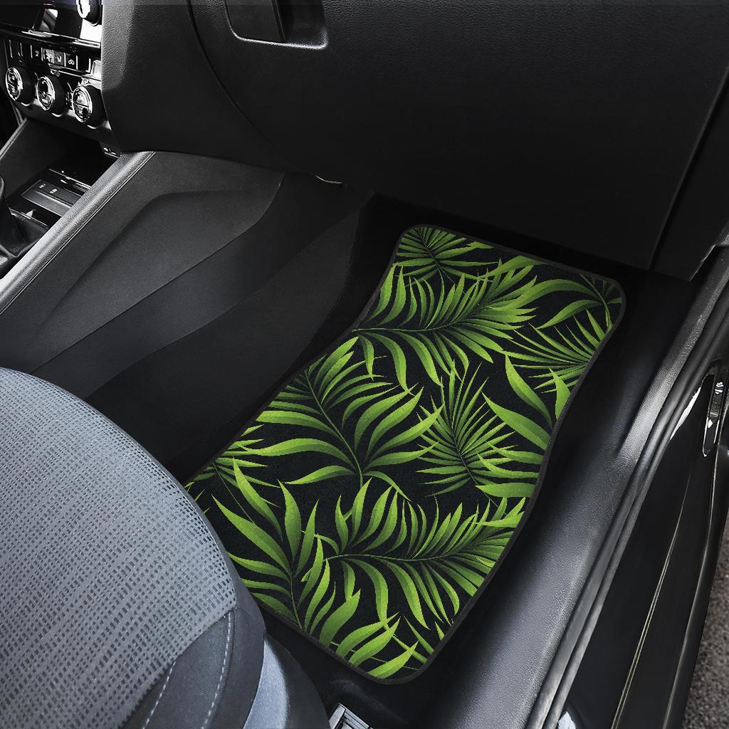 Palm Leaves Pattern Print Design PL07 Car Floor Mats-JORJUNE.COM