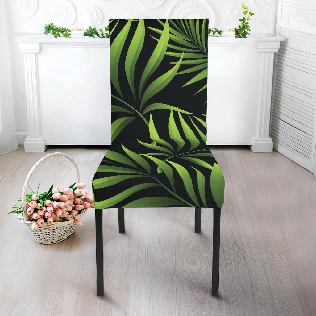 Palm Leaves Pattern Print Design PL07 Dining Chair Slipcover-JORJUNE.COM