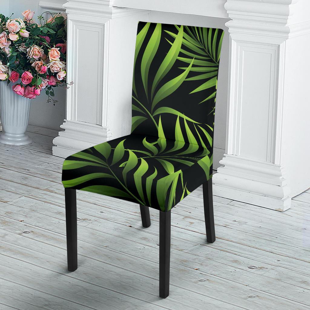 Palm Leaves Pattern Print Design PL07 Dining Chair Slipcover-JORJUNE.COM