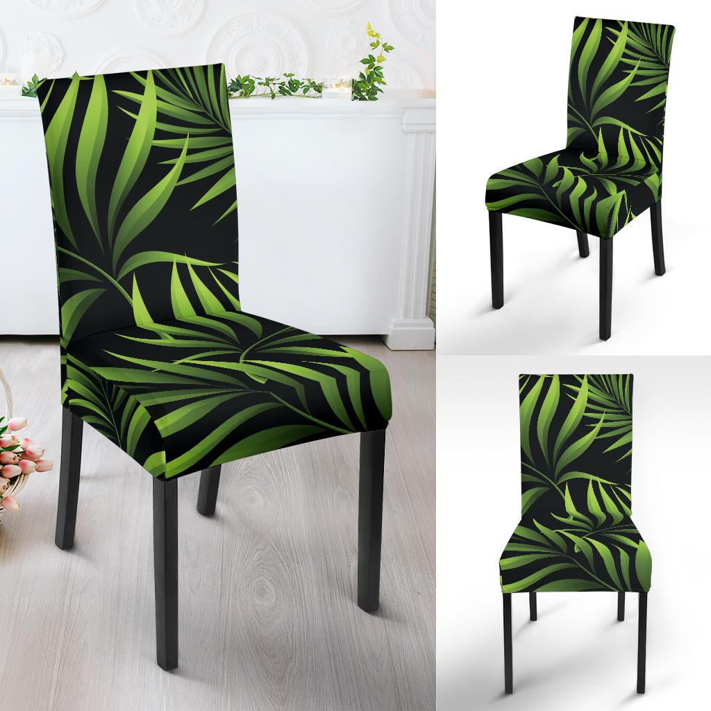 Palm Leaves Pattern Print Design PL07 Dining Chair Slipcover-JORJUNE.COM