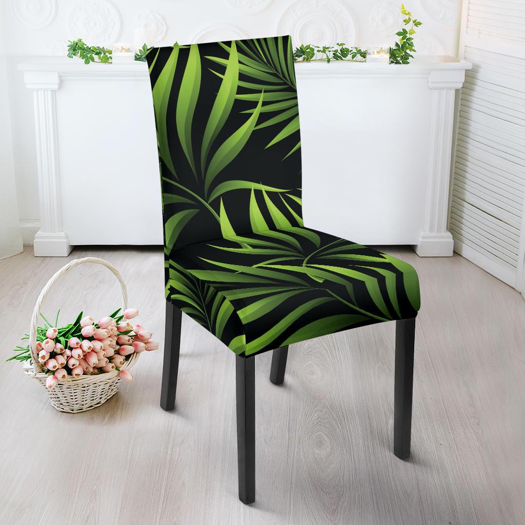 Palm Leaves Pattern Print Design PL07 Dining Chair Slipcover-JORJUNE.COM