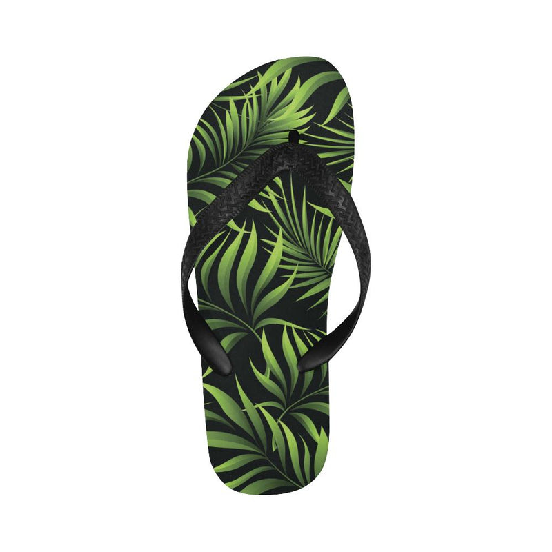 Palm Leaves Pattern Print Design PL07 Flip Flops-JorJune