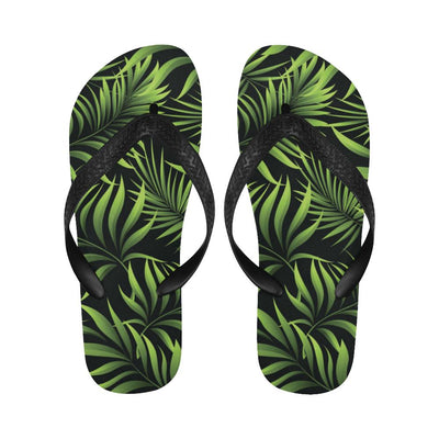 Palm Leaves Pattern Print Design PL07 Flip Flops-JorJune