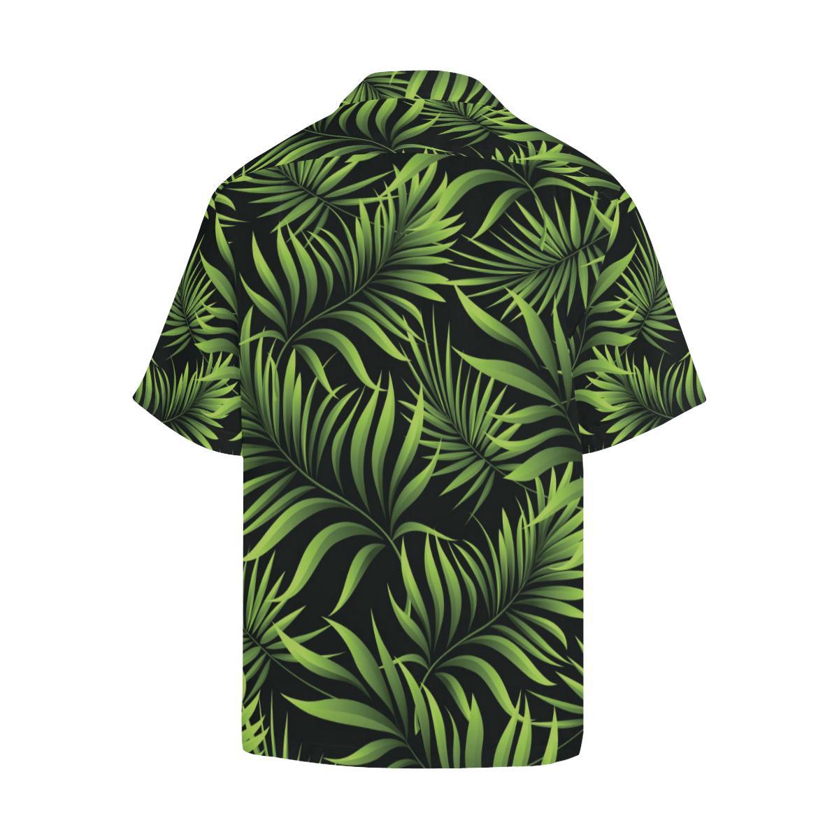 Palm Leaves Pattern Print Design PL07 Men Hawaiian Shirt-JorJune