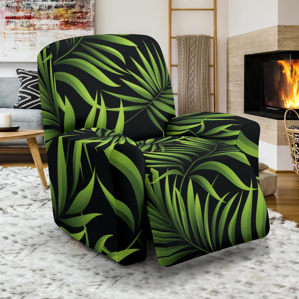 Palm Leaves Pattern Print Design PL07 Recliner Slipcover-JORJUNE.COM