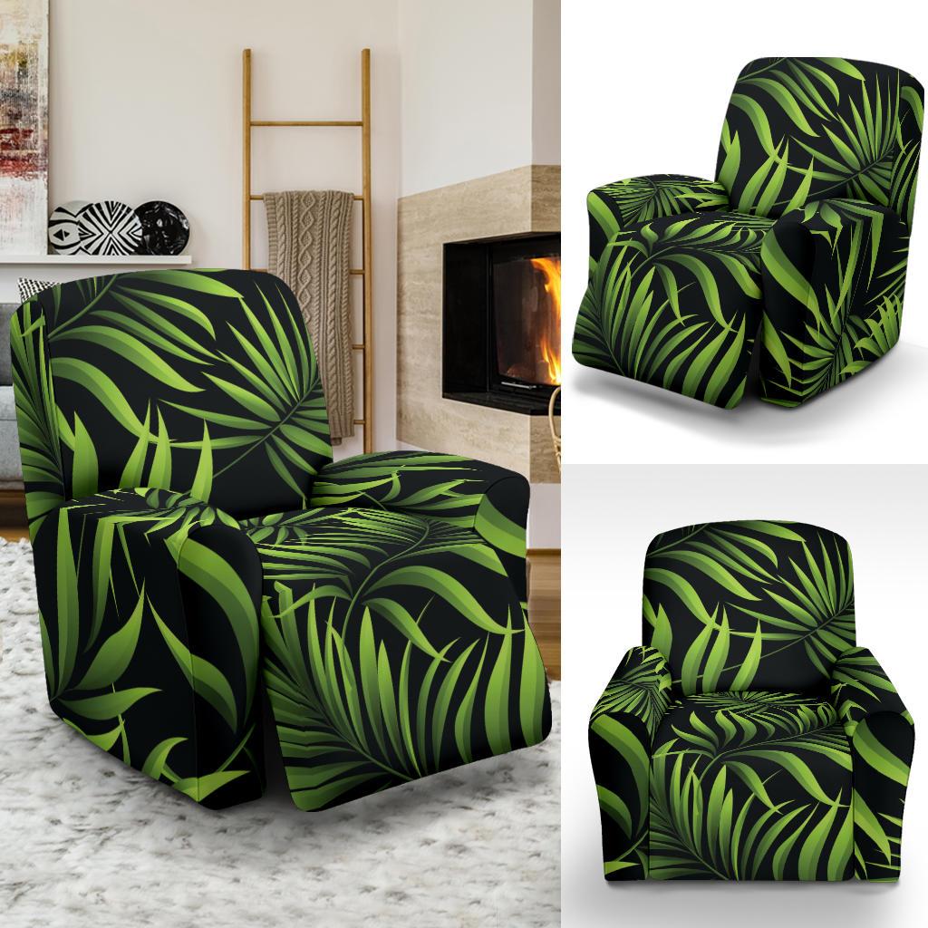 Palm Leaves Pattern Print Design PL07 Recliner Slipcover-JORJUNE.COM