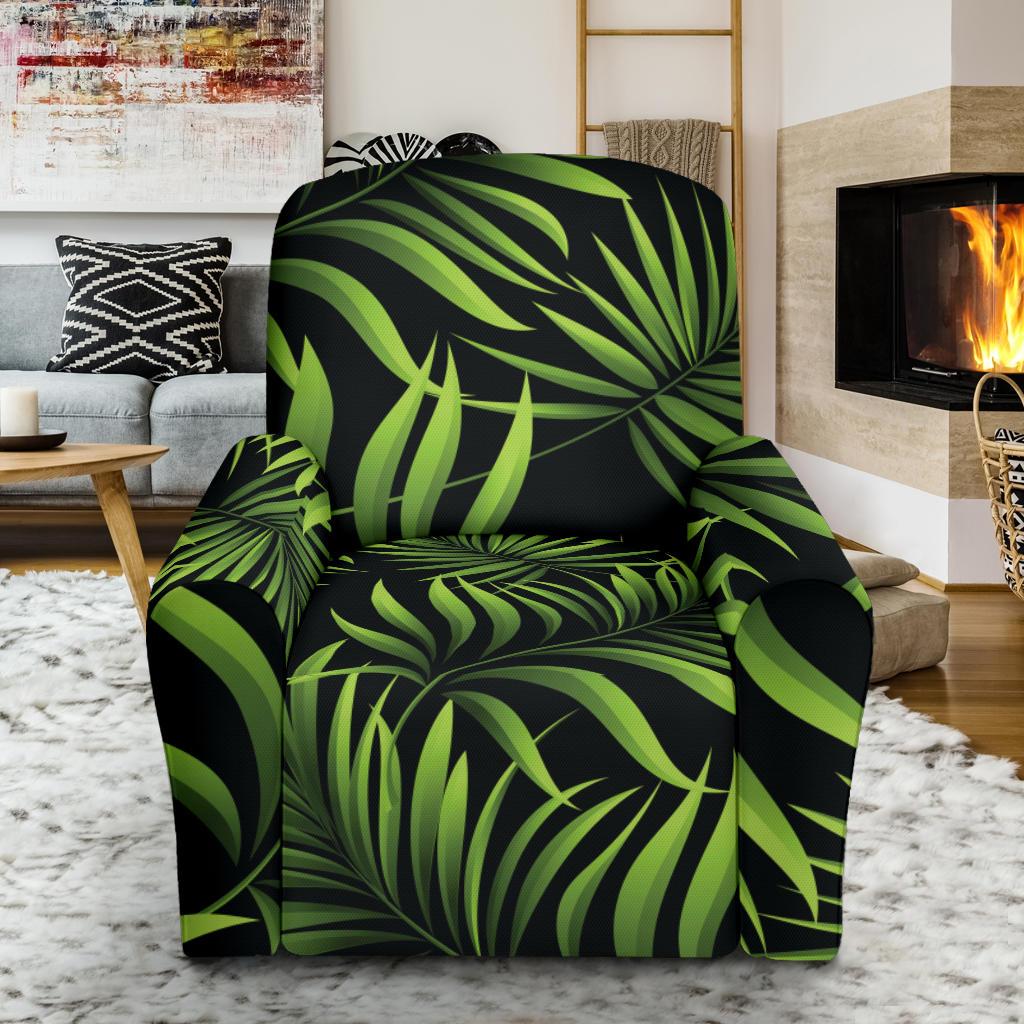 Palm Leaves Pattern Print Design PL07 Recliner Slipcover-JORJUNE.COM