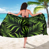 Palm Leaves Pattern Print Design PL07 Sarong Pareo Wrap-JORJUNE.COM