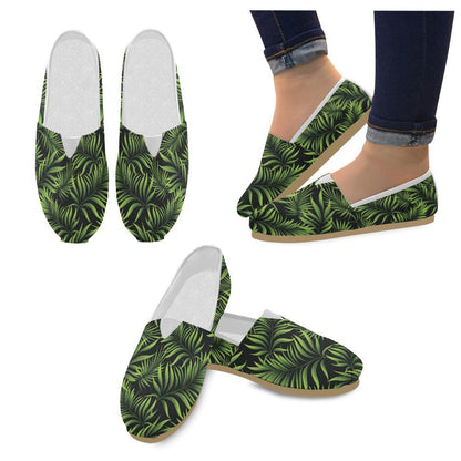 Palm Leaves Pattern Print Design PL07 Women Casual Shoes-JorJune.com
