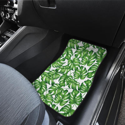 Palm Leaves Pattern Print Design PL08 Car Floor Mats-JORJUNE.COM