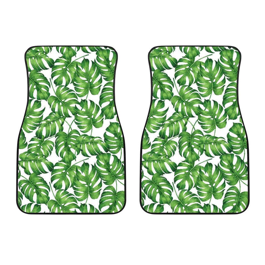 Palm Leaves Pattern Print Design PL08 Car Floor Mats-JORJUNE.COM