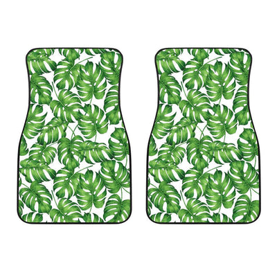 Palm Leaves Pattern Print Design PL08 Car Floor Mats-JORJUNE.COM