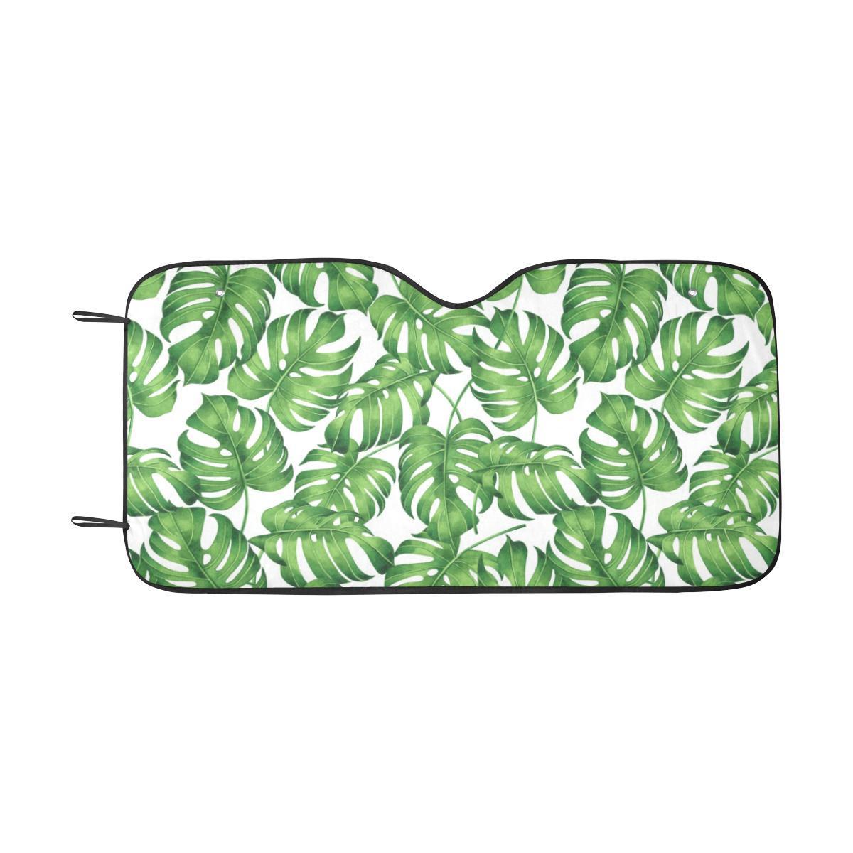 Palm Leaves Pattern Print Design PL08 Car Sun Shade-JorJune