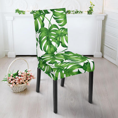 Palm Leaves Pattern Print Design PL08 Dining Chair Slipcover-JORJUNE.COM