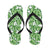 Palm Leaves Pattern Print Design PL08 Flip Flops-JorJune