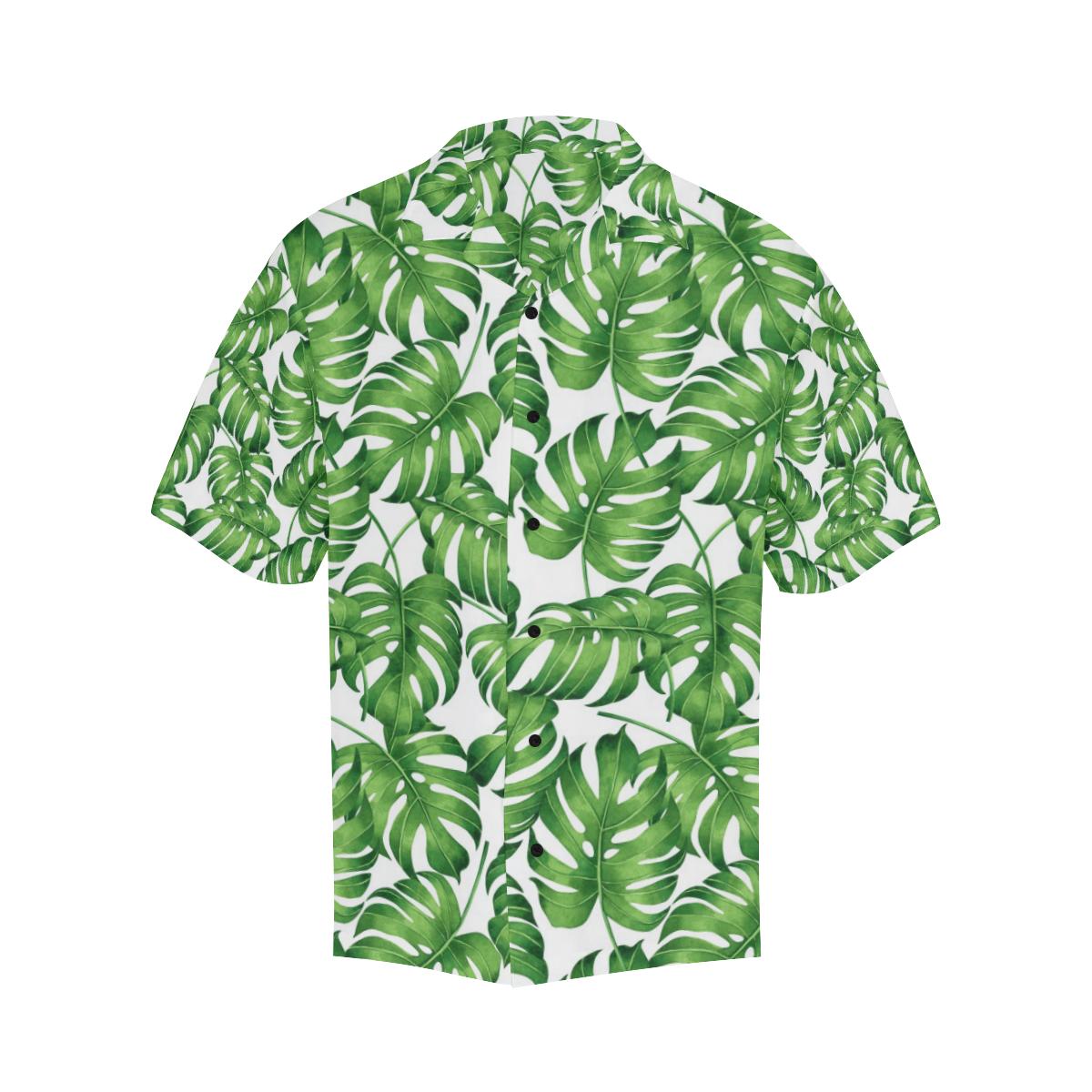 Palm Leaves Pattern Print Design PL08 Men Hawaiian Shirt-JorJune
