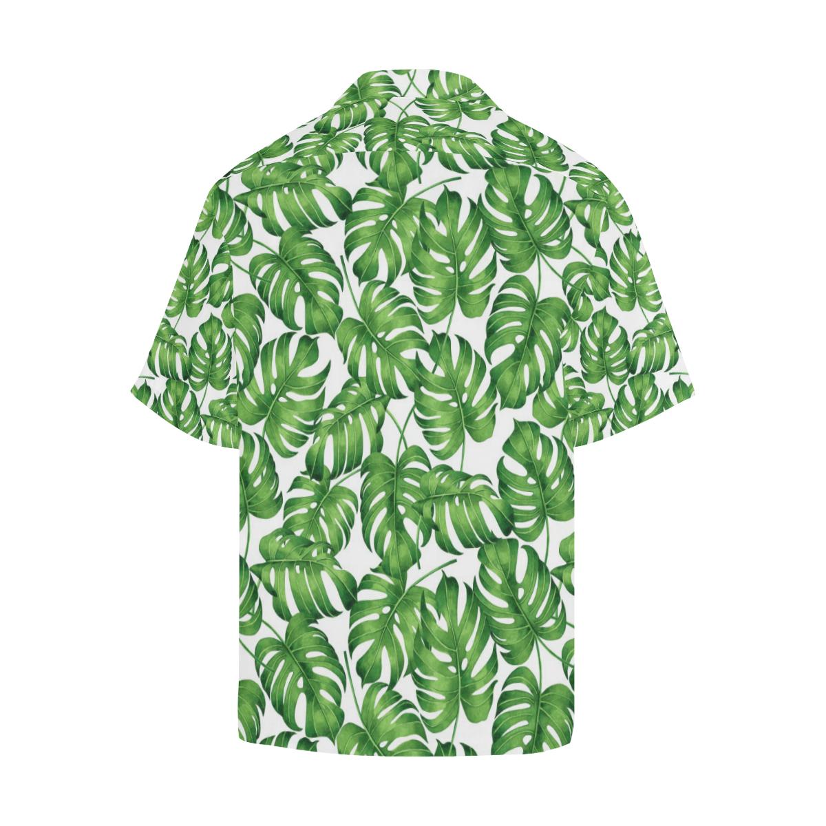 Palm Leaves Pattern Print Design PL08 Men Hawaiian Shirt-JorJune