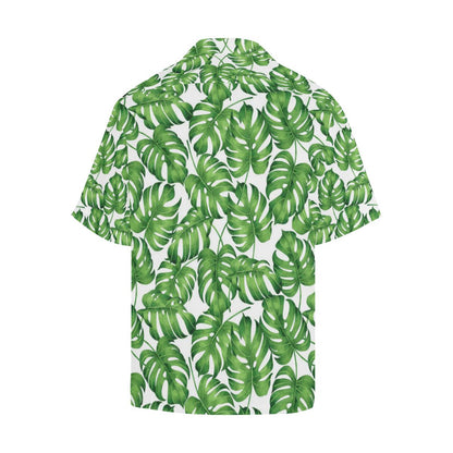 Palm Leaves Pattern Print Design PL08 Men Hawaiian Shirt-JorJune