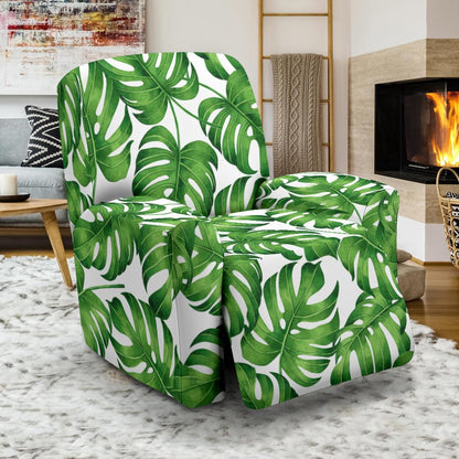 Palm Leaves Pattern Print Design PL08 Recliner Slipcover-JORJUNE.COM