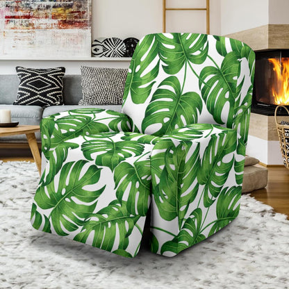 Palm Leaves Pattern Print Design PL08 Recliner Slipcover-JORJUNE.COM