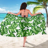 Palm Leaves Pattern Print Design PL08 Sarong Pareo Wrap-JORJUNE.COM